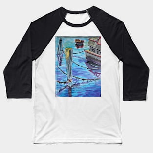 Watercolor Sketch - Sausalito Docks. 70 Issaquah Dock. 2013 Baseball T-Shirt